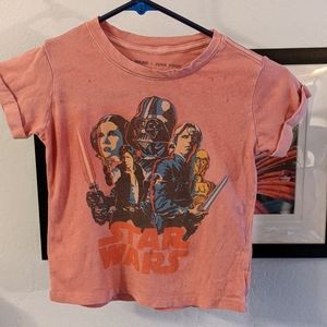 Salmon/pink xs Star Wars T